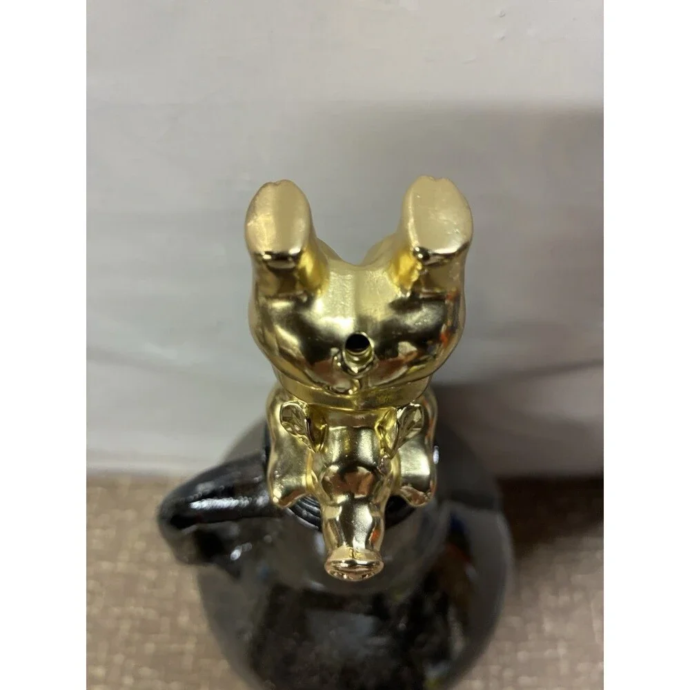 WhistlePig Bottoms Up Pig Bottle Pourer Pour Spout Gold/Black Metal Rubber